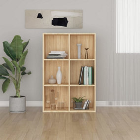 Berkfield Book Cabinet/Sideboard Sonoma Oak 66x30x97.8 cm Engineered Wood