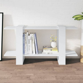 Berkfield Book Cabinet White 100x30x51 cm Engineered Wood