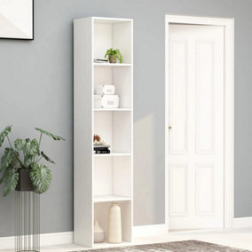 Berkfield Book Cabinet White 40x30x189 cm Engineered Wood