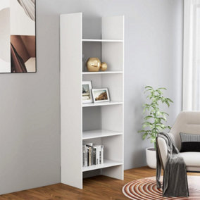 Berkfield Book Cabinet White 60x35x180 cm Engineered Wood