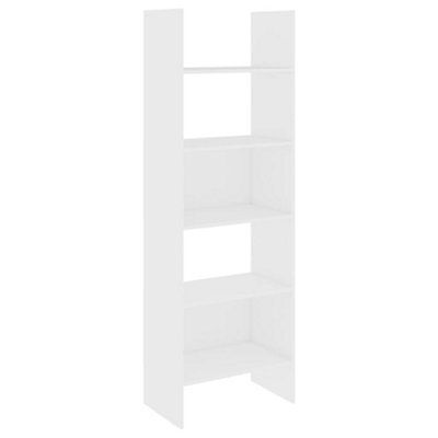Berkfield Book Cabinet White 60x35x180 cm Engineered Wood