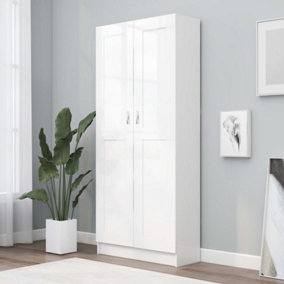 Berkfield Book Cabinet White 82.5x30.5x185.5 cm Engineered Wood