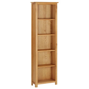 Berkfield Bookcase 52x22.5x170 cm Solid Oak Wood