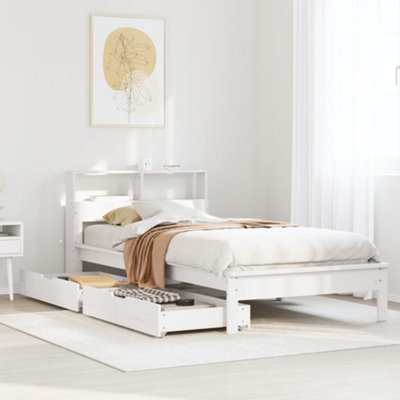 berkfield-bookcase-bed-without-mattress-white-100x200-cm-solid-wood-pine