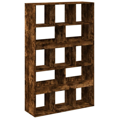 Berkfield Bookcase Smoked Oak100x33x156.5 cm Engineered Wood