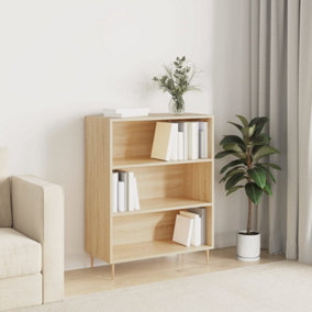 Berkfield Bookcase Sonoma Oak 69.5x32.5x90 cm Engineered Wood