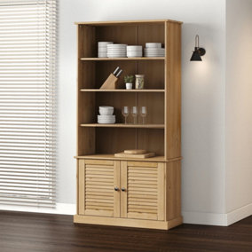 Berkfield Bookcase VIGO 85x35x170 cm Solid Wood Pine