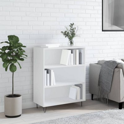 Berkfield Bookcase White 69.5x32.5x90 cm Engineered Wood