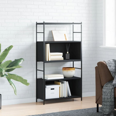 Iron store wood bookshelf