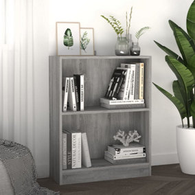 Berkfield Bookshelf Grey Sonoma 60x24x74.5 cm Engineered Wood
