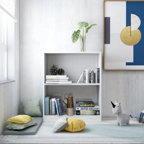 Berkfield Bookshelf High Gloss White 60x24x74.5 cm Engineered Wood