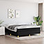 Berkfield Box Spring Bed Frame Black 180x200 cm 6FT Super King Fabric