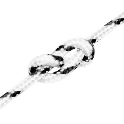Berkfield Braided Boat Rope White 3 mmx50 m Polyester