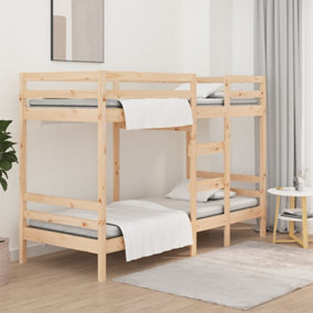 Berkfield Bunk Bed 90x190 cm 3FT Single Solid Wood Pine