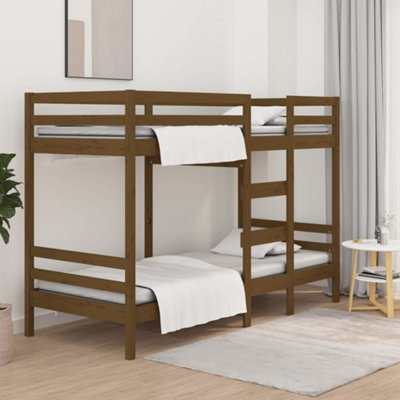 Berkfield Bunk Bed Honey Brown 90x200 cm Solid Wood Pine