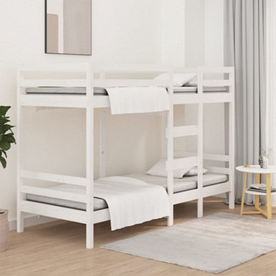 Berkfield Bunk Bed White 90x200 cm Solid Wood Pine