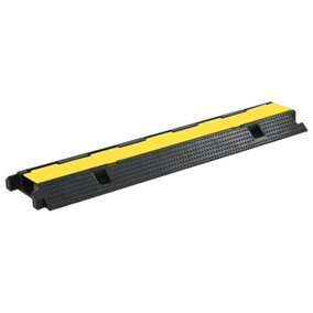 Berkfield Cable Protector Ramp 1 Channel Rubber 100 cm