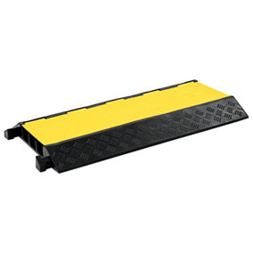 Berkfield Cable Protector Ramp 3 Channels Rubber 93 cm