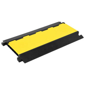 Berkfield Cable Protector Ramp with 5 Channels 90 cm Rubber