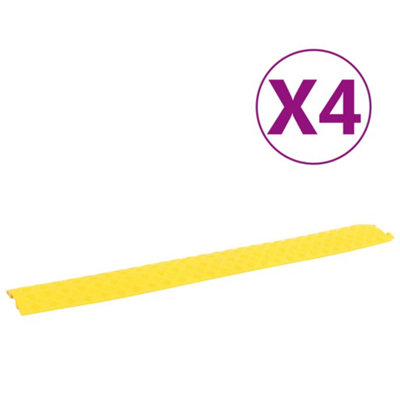 Berkfield Cable Protector Ramps 4 pcs 100 cm Yellow