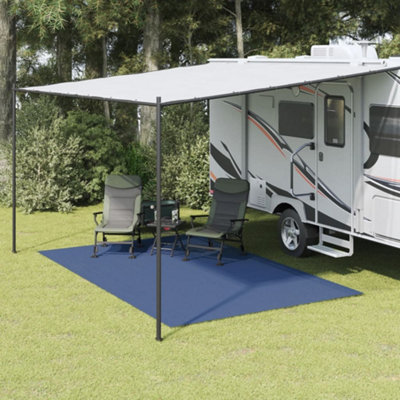 Berkfield Camping Floor Mat Blue 4x2.5 m