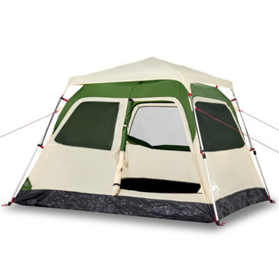 koepeltent Tessin 4-persoons 370 x 240 x 170 cm grijs - TentMeester