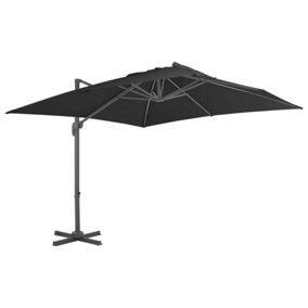 Berkfield Cantilever Umbrella with Aluminium Pole 3x3 m Black