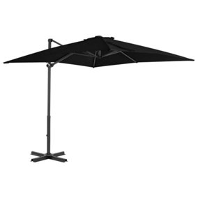 Berkfield Cantilever Umbrella with Aluminium Pole Black 250x250 cm