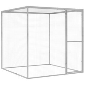 Berkfield Cat Cage 1.5x1.5x1.5 m Galvanised Steel