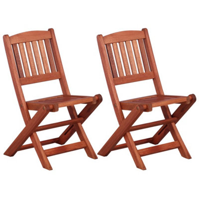 Berkfield Children's Dining Chairs 2 pcs Solid Eucalyptus Wood