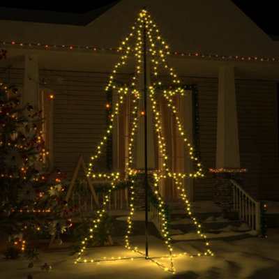 Berkfield Christmas Cone Tree 300 LEDs Indoor and Outdoor 120x220 cm Price Comparisons | Compare The Build