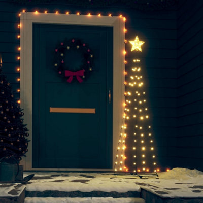 Berkfield Christmas Cone Tree 70 Warm White LEDs Decoration 50x120 cm Price Comparisons | Compare The Build