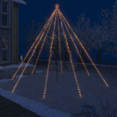 Berkfield Christmas Tree with Spike Warm White 732 LEDs 500 cm Price Comparisons | Compare The Build