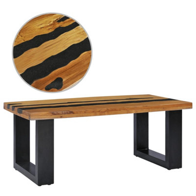 Vidaxl coffee online table teak resin