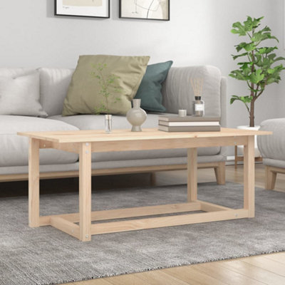 Berkfield Coffee Table 110x55x45 cm Solid Wood Pine | DIY at B&Q