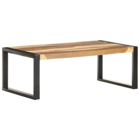 Berkfield Coffee Table 110x60x40 cm Solid Wood with Sheesham Finish