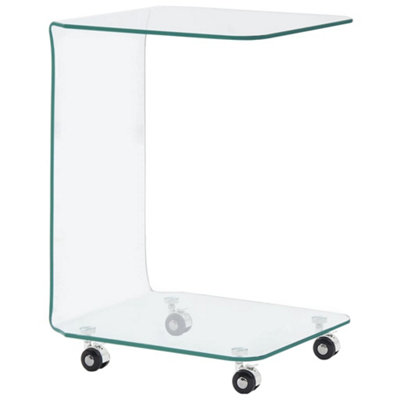 Berkfield Coffee Table 45x40x63 cm Tempered Glass