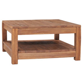 Berkfield Coffee Table 68x67x35 cm Solid Teak Wood