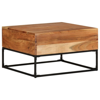 Berkfield Coffee Table 68x68x41 cm Solid Acacia Wood