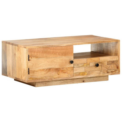 Berkfield Coffee Table 90x50x35 cm Solid Mango Wood
