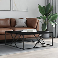 Berkfield Coffee Table Black 100x100x40 cm Engineered Wood