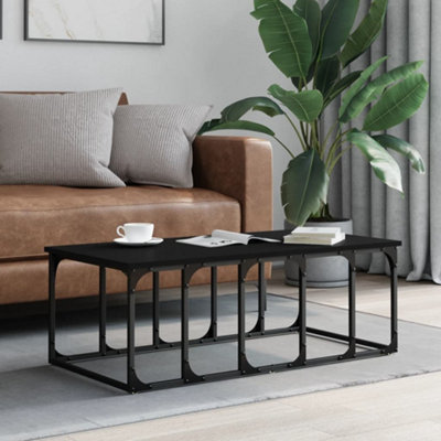 Berkfield Coffee Table Black 100x50x35.5 cm Engineered Wood