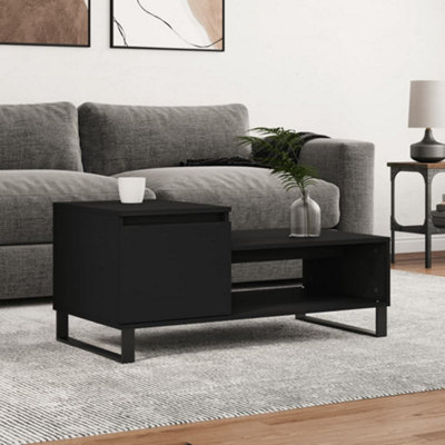 Berkfield Coffee Table Black 100x50x45 cm Engineered Wood