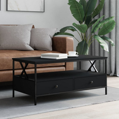 Berkfield Coffee Table Black 100x51x45 cm Engineered Wood