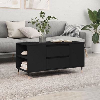 Berkfield Coffee Table Black 102x44.5x50 cm Engineered Wood