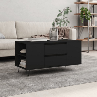 Berkfield Coffee Table Black 102x44.5x50 cm Engineered Wood