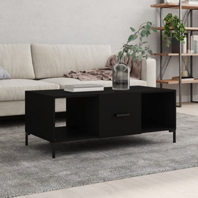 Berkfield Coffee Table Black 102x50x40 cm Engineered Wood