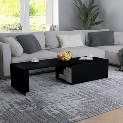 Berkfield Coffee Table Black 150x50x35 cm Engineered Wood
