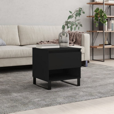 Berkfield Coffee Table Black 50x46x50 cm Engineered Wood