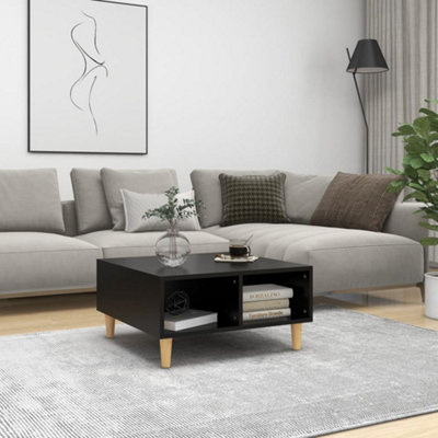 Berkfield Coffee Table Black 60x60x30 cm Engineered Wood